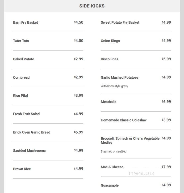Black River Barn - Randolph, NJ menu_pic