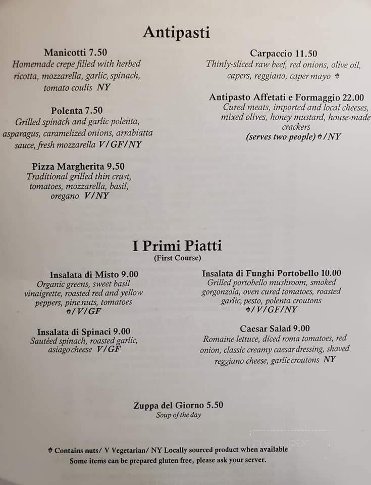 Rosalie's Cucina - Skaneateles, NY menu_pic
