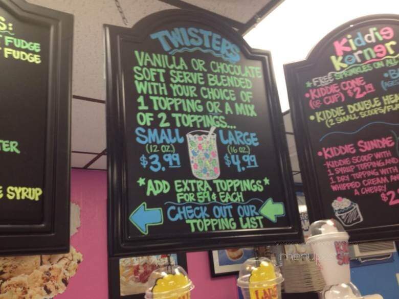 Meyer's Ice Cream - Surfside Beach, SC menu_pic