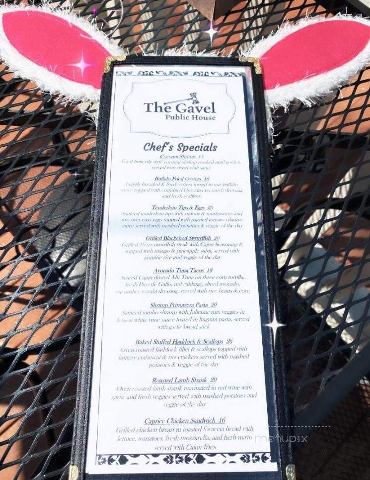 The Gavel Public House - Wrentham, MA menu_pic