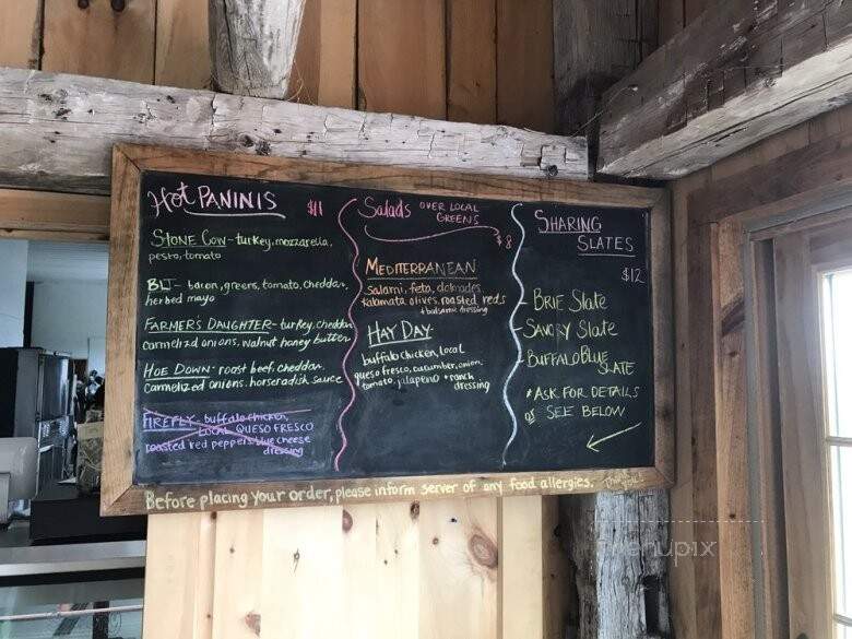Stone Cow Brewery - Barre, MA menu_pic