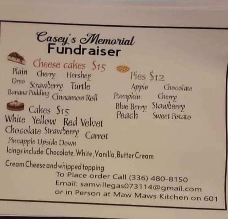 Maw Maw's Kitchen - Mocksville, NC menu_pic
