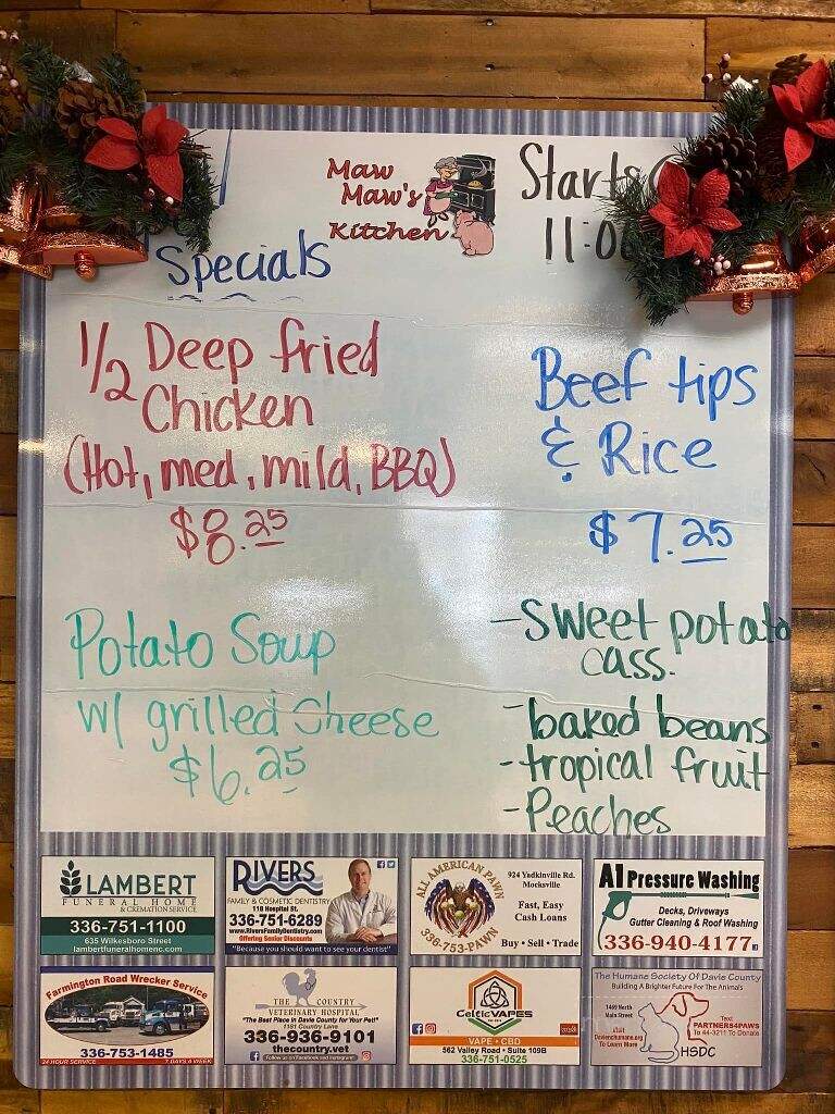 Maw Maw's Kitchen - Mocksville, NC menu_pic