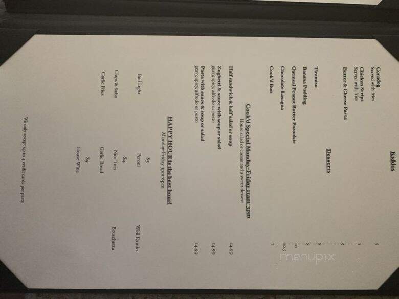 Cook'd - Minden, NV menu_pic