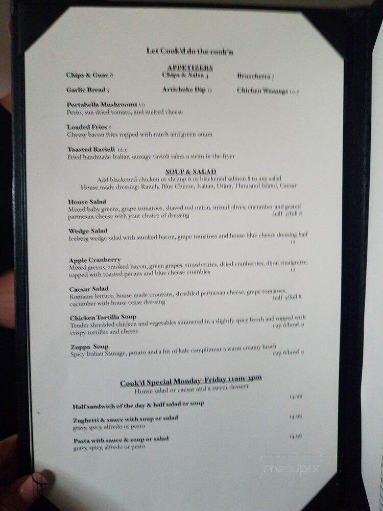 Cook'd - Minden, NV menu_pic