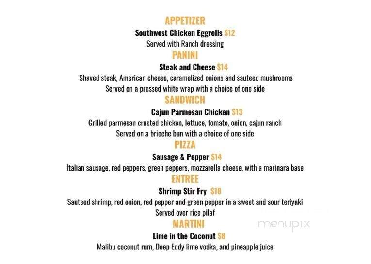 Center Tree Bar & Grill - Rutland, MA menu_pic