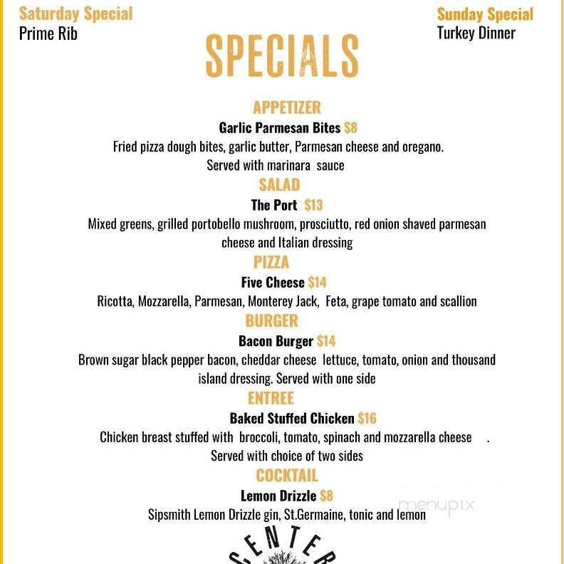 Center Tree Bar & Grill - Rutland, MA menu_pic