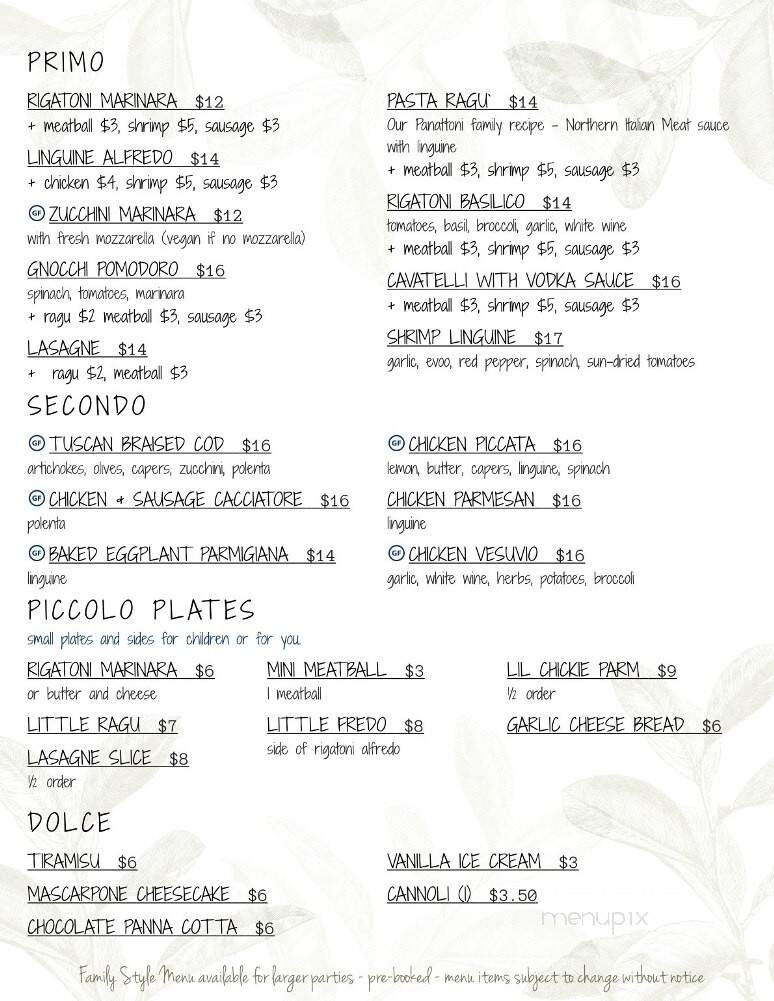 Rosemary And Jeans - Lombard, IL menu_pic