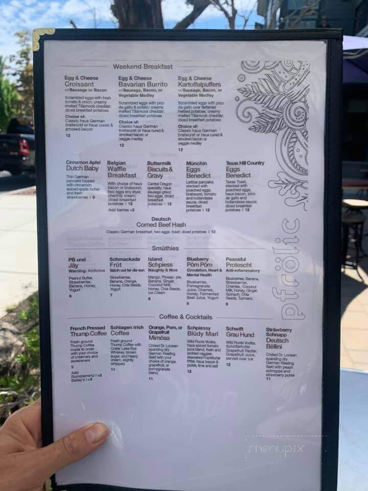 Pflucke - Bend, OR menu_pic