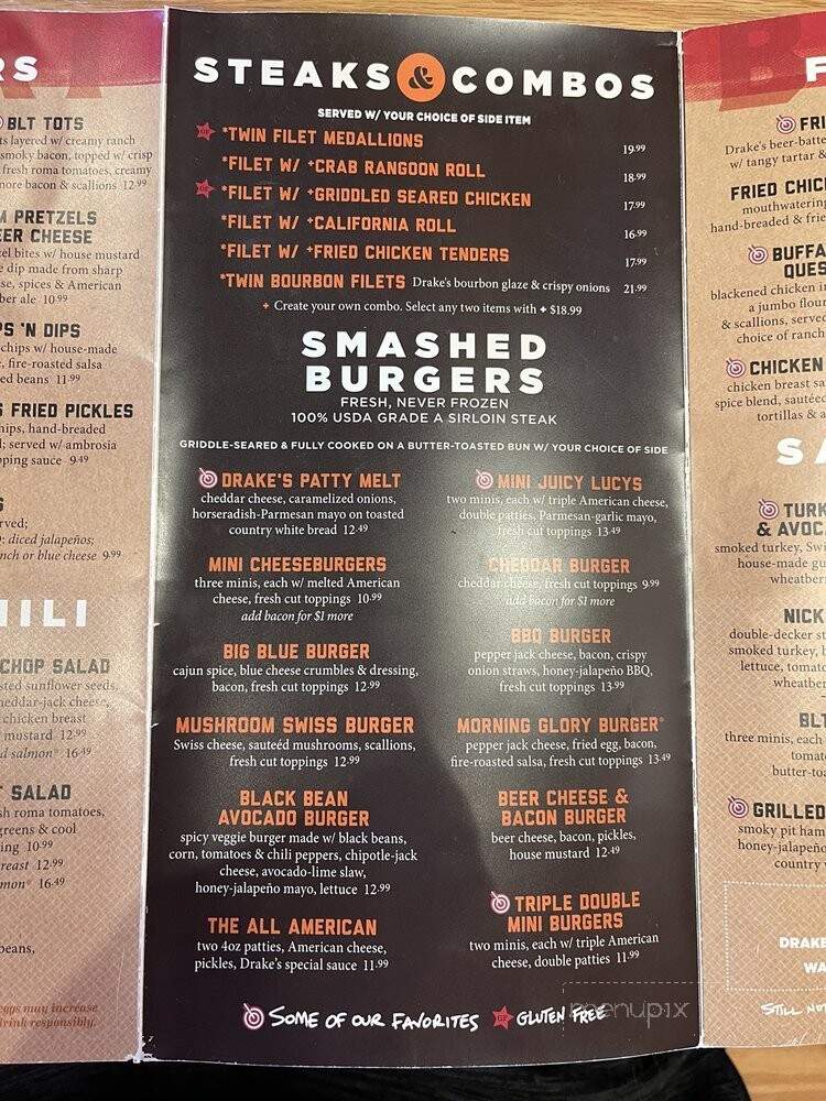 Drake's - Clarksville, TN menu_pic