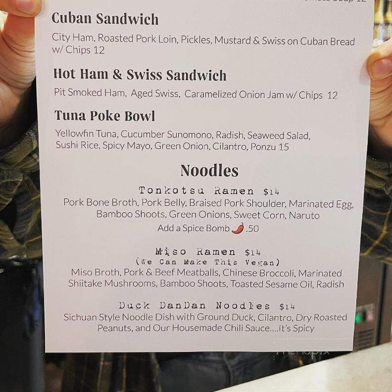 Standard Coffee - Monroe, LA menu_pic