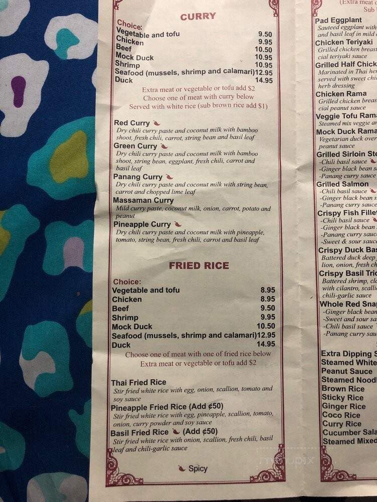 To Be Thai - Brooklyn, NY menu_pic
