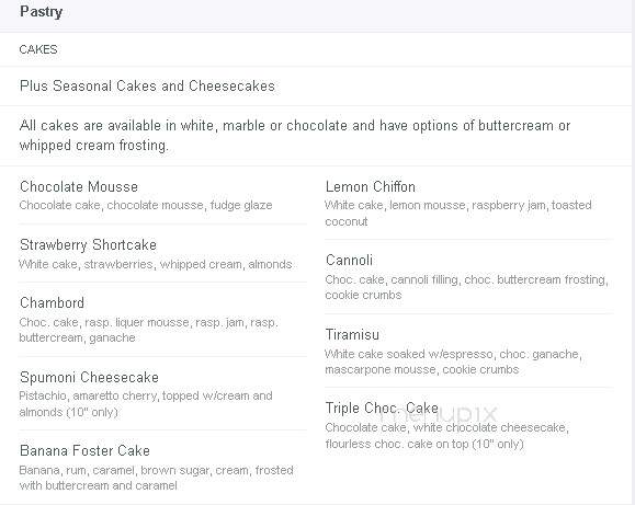 Biscotti Cafe & Pastry Shop - Syracuse, NY menu_pic