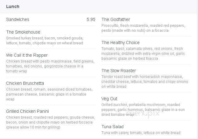 Biscotti Cafe & Pastry Shop - Syracuse, NY menu_pic