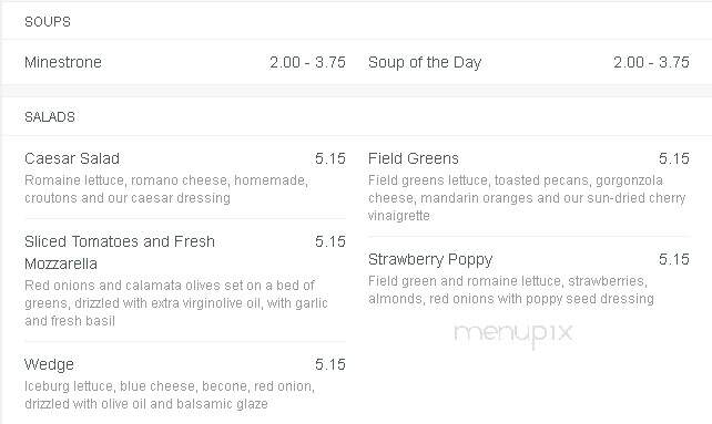 Biscotti Cafe & Pastry Shop - Syracuse, NY menu_pic
