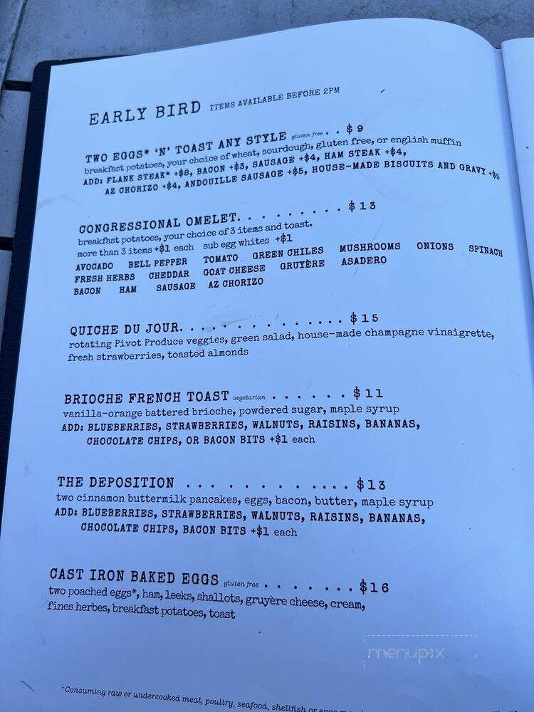 Cup Cafe - Tucson, AZ menu_pic