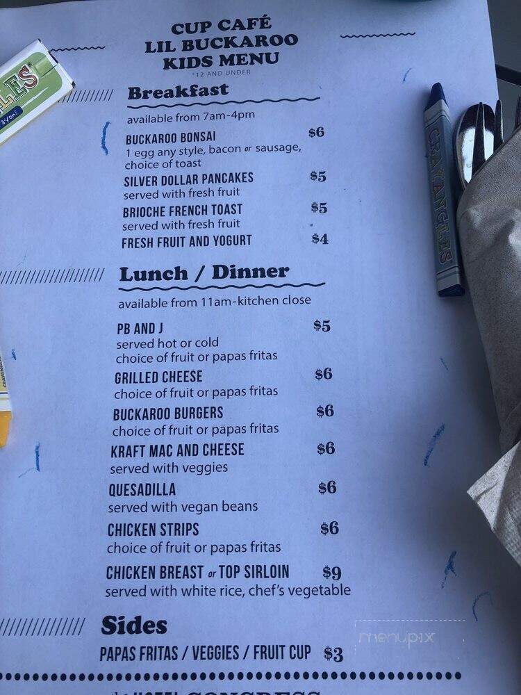 Cup Cafe - Tucson, AZ menu_pic