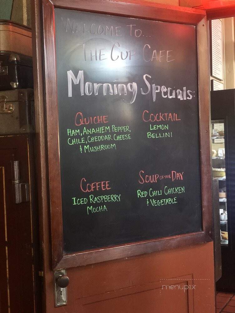 Cup Cafe - Tucson, AZ menu_pic