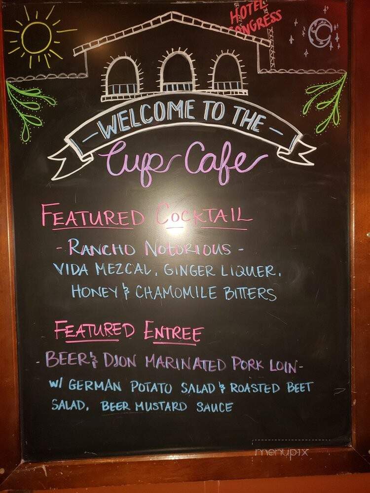 Cup Cafe - Tucson, AZ menu_pic