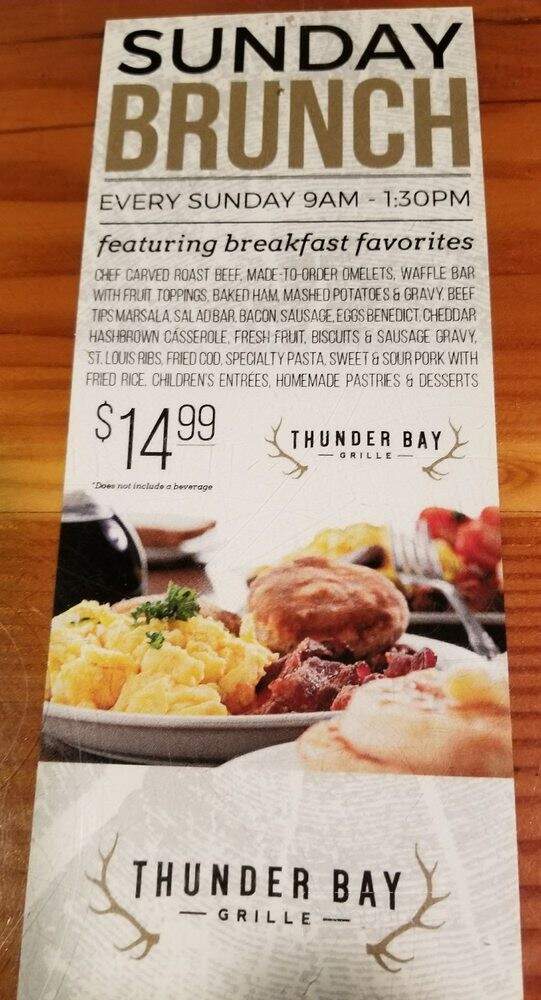 Thunder Bay Grille - Rockford, IL menu_pic