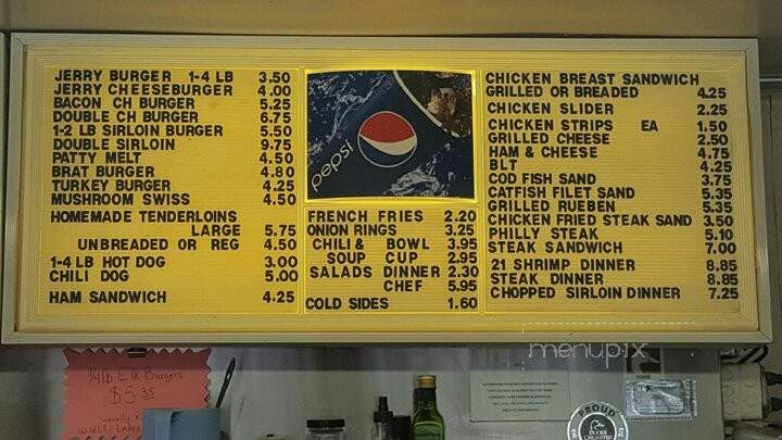 Jerry's Main Lunch - Burlington, IA menu_pic