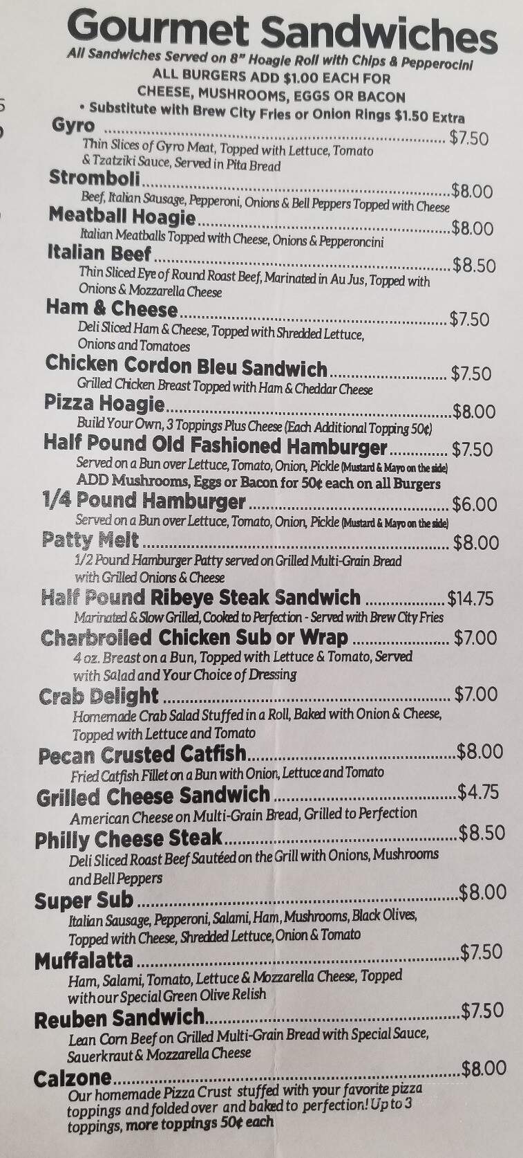 Menu of Pizza By The Pound in Paducah, KY 42001