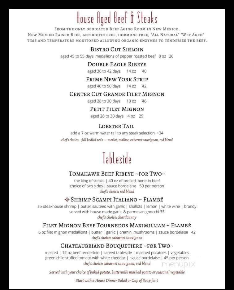 Peppers On The Plaza - Mesilla, NM menu_pic