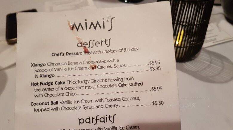 Mimi's - Huntingdon, PA menu_pic