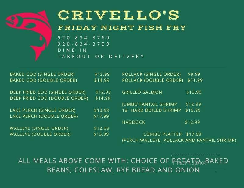 Crivello's - Oconto, WI menu_pic