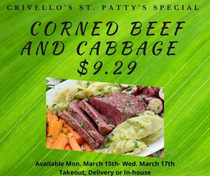 Crivello's - Oconto, WI menu_pic