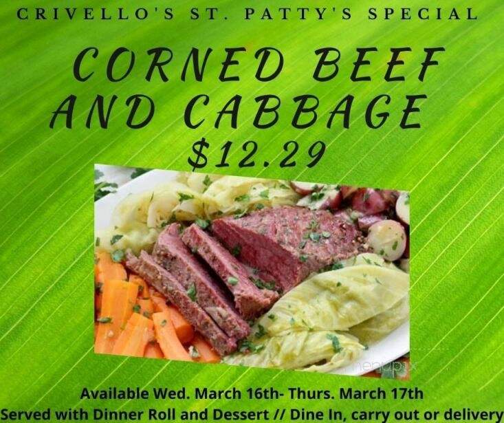 Crivello's - Oconto, WI menu_pic