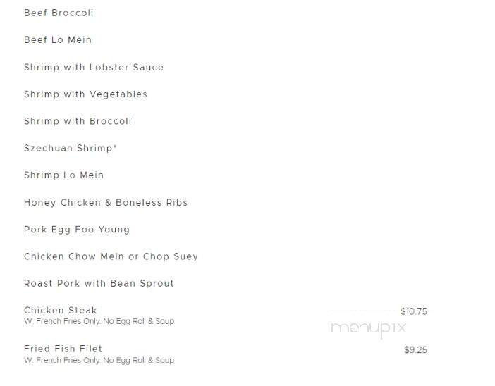 King Chef Chinese Restaurant - Brooksville, FL menu_pic