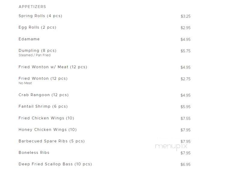 King Chef Chinese Restaurant - Brooksville, FL menu_pic