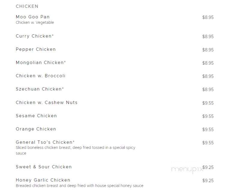 King Chef Chinese Restaurant - Brooksville, FL menu_pic