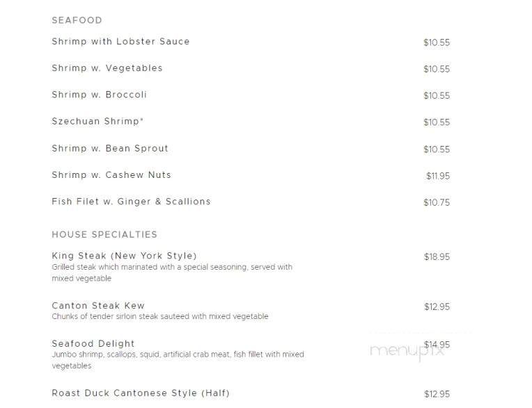 King Chef Chinese Restaurant - Brooksville, FL menu_pic