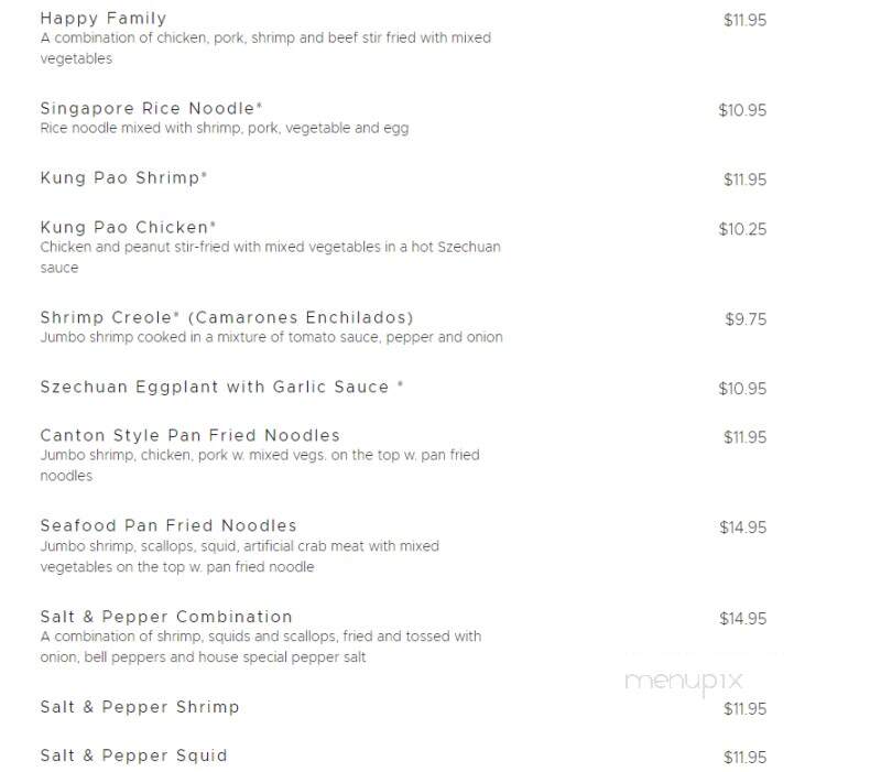 King Chef Chinese Restaurant - Brooksville, FL menu_pic