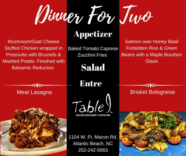 Table 9 - Atlantic Beach, NC menu_pic