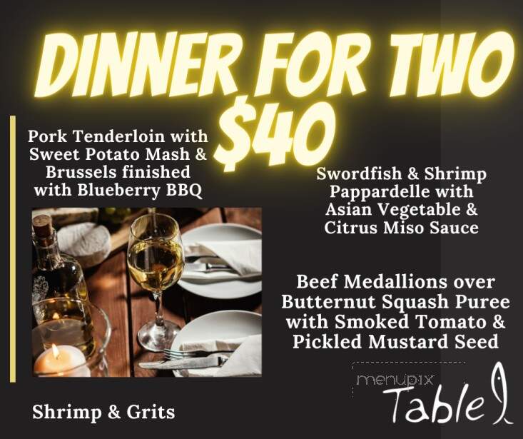Table 9 - Atlantic Beach, NC menu_pic