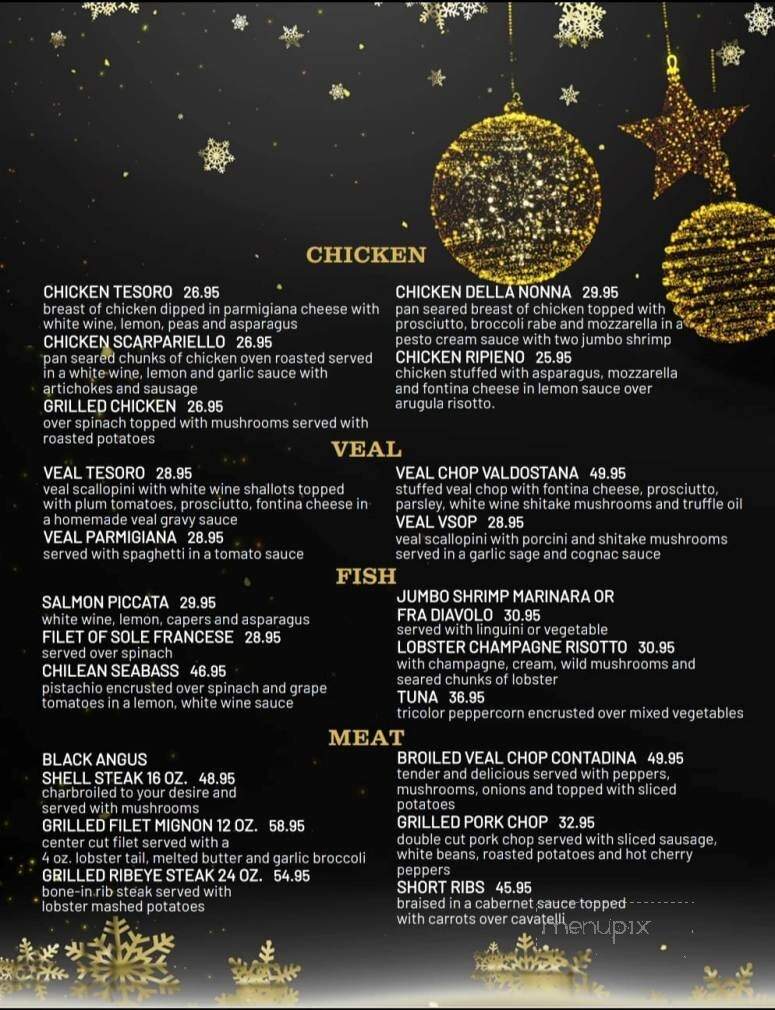 Tesoro D'Italia - Pleasantville, NY menu_pic