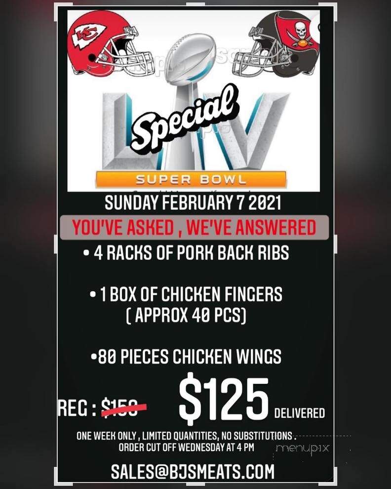 BJS Meats - Toronto, ON menu_pic