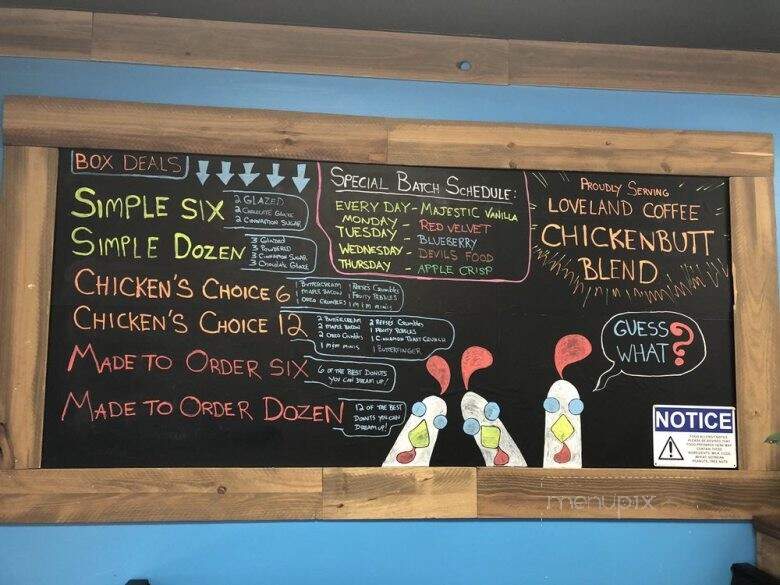 Chickenbutt Donuts - Chapin, SC menu_pic