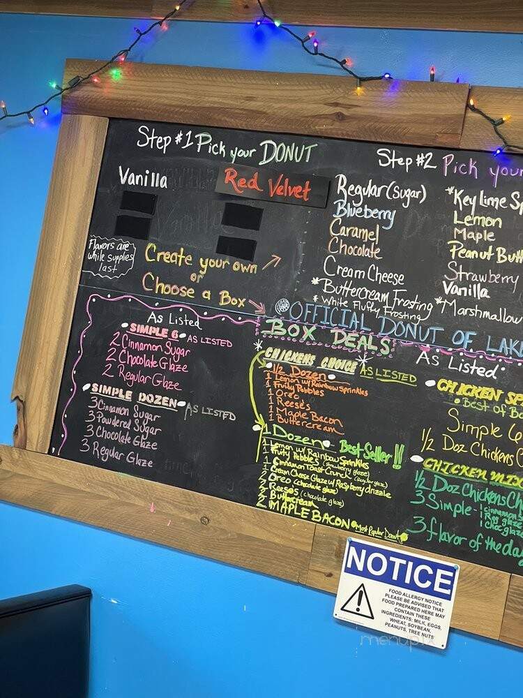 Chickenbutt Donuts - Chapin, SC menu_pic