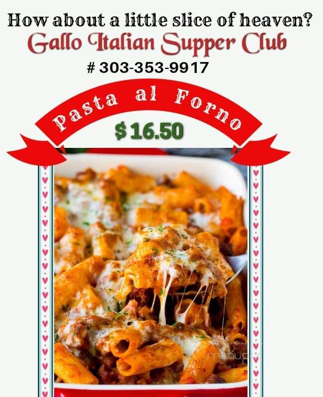 Gallo Italian Supper Club And Bakery - Englewood, CO menu_pic