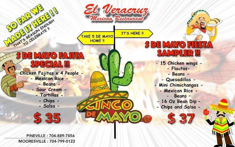 El Veracruz - Mooresville, NC menu_pic