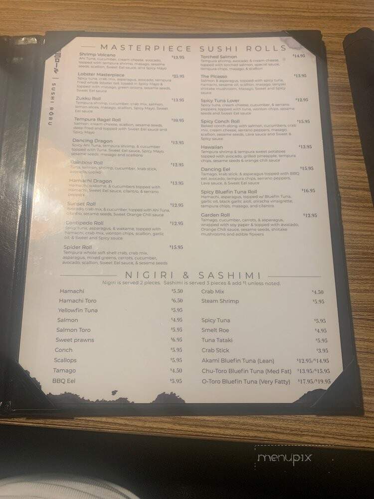 Zukku San - Lutz, FL menu_pic