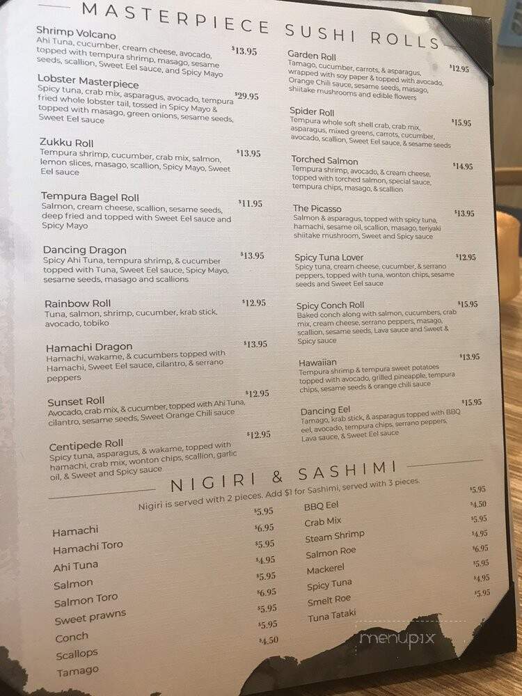 Zukku San - Lutz, FL menu_pic