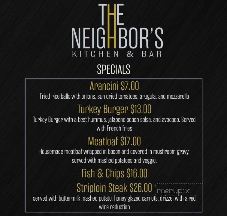 The Neighbor's Kitchen and Bar - North Providence, RI