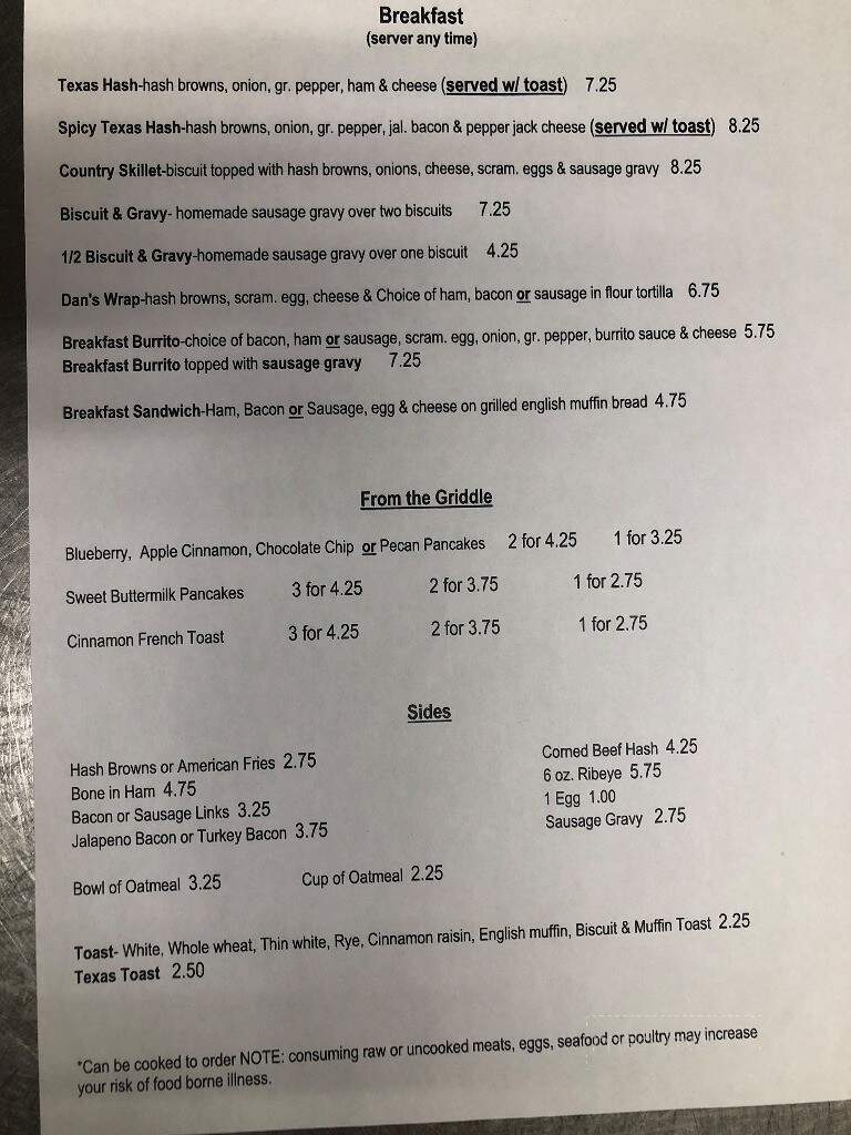 Leona's Restaurant - Vestaburg, MI menu_pic