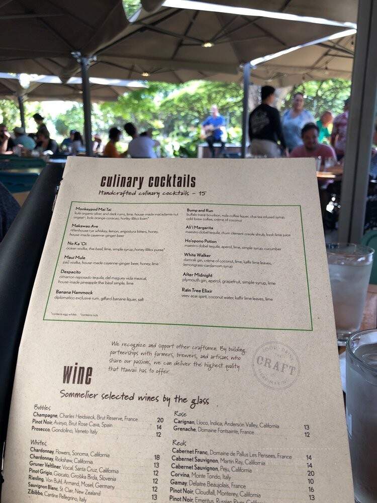 Monkeypod Kitchen - Ko Olina - Kapolei, HI menu_pic