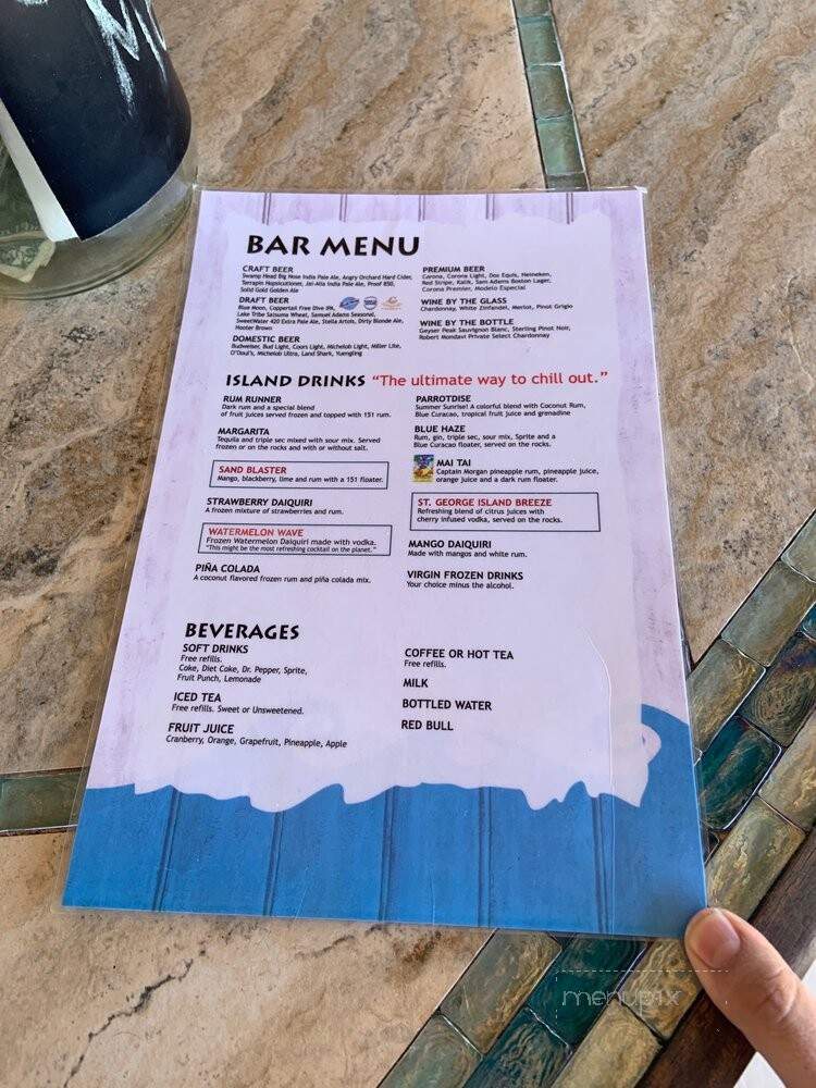 Blue Parrot Ocean Front Cafe - St George Island, FL menu_pic